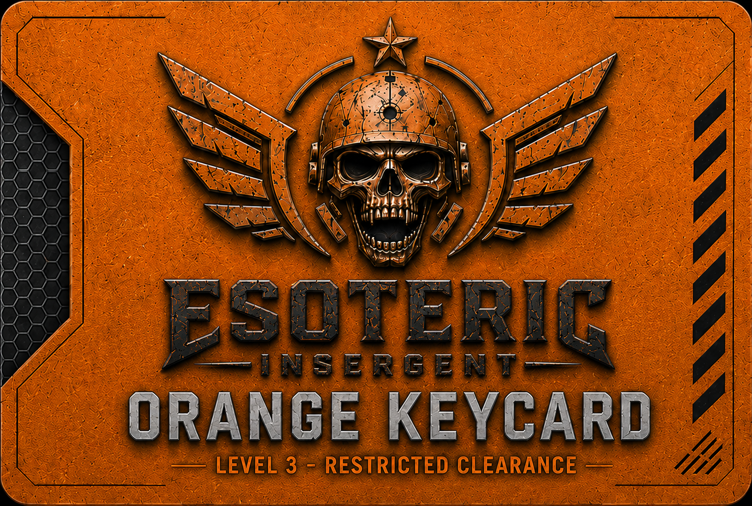 ESOTERIC INSERGENT orange keycard