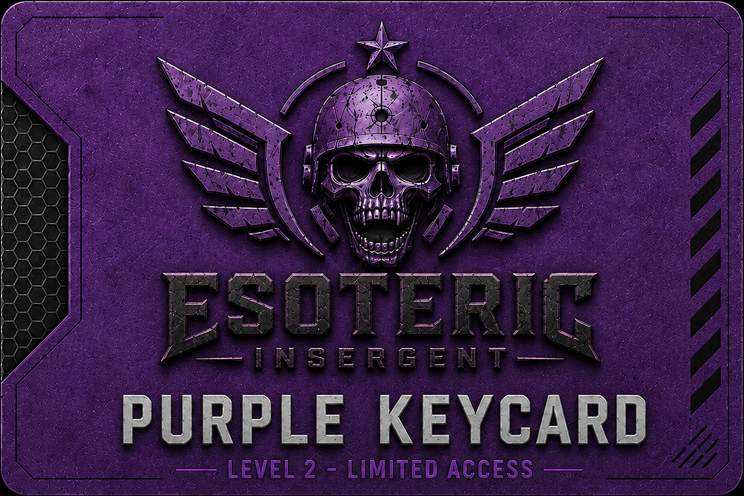 ESOTERIC INSERGENT purple keycard